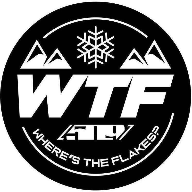Autocollant du logo WTF de 4" 509